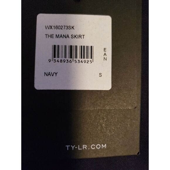 TY-LR Navy Blue High Low Cotton Skirt Small NWT - Picture 6 of 9